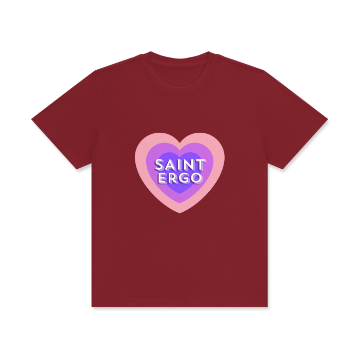 Saint Ergo – Unisex Classic Crew Neck Cotton T-Shirt: Dark
